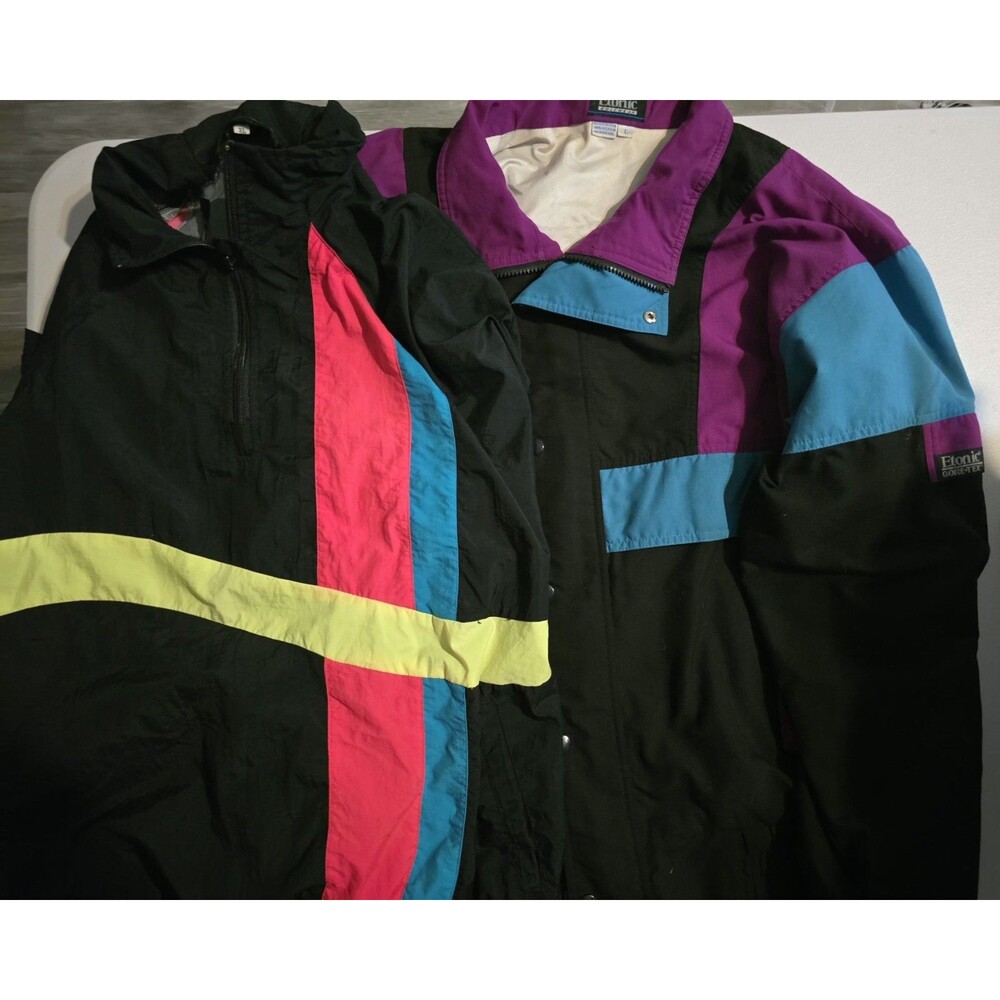 Vintage Jacket Colorblock Retro Men's Sz L Gortex Bright Dopa 90s Fresh Prince